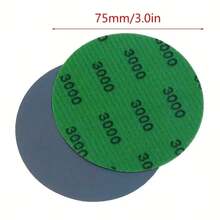 100pcs 3 Inch/75mm Wet/Dry Mixed Sandpaper Set, 60-3000 Grit 3 Inch Sanding Discs, Suitable For Multiple Surfaces (Metal, Wood, Plastic, Composite Materials), Perfect For DIY, Car Repair And Construction Projects - Black - View 5