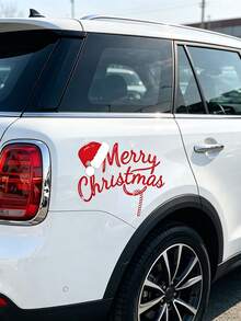 Christmas Car Window Stickers Waterproof & Sunproof Vehicle Body Decals Auto Exterior Decorations Universal Fit For Cars Trucks SUVs - A - View 3