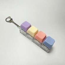 1pc Colorful Keyboard Key Fidget Toy - Quiet/Clicky, Suitable For Relaxation, Office And Library Use, Office Stress Relief Toy | Interesting Design Stress Relief Toy, Keyboard Keychain Fidget Toy, Anti-Stress/Pressure Relief Toy - Multicolor - View 8