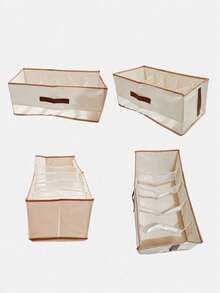 Handbag Storage Box, Organizer Box, Space Saving, Separated Storage, Rental House, Dormitory, Home With Lid Handheld Tote Bag, Home Closet Bag Storage Rack, Rack Solution, Tie Organizer, Scarf Storage, Modular Separator - Multicolor - View 7
