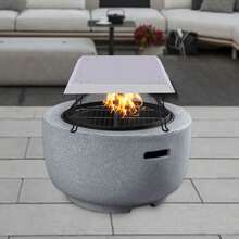Outdoor& Indoor Fire Pit Heat Deflector W/Foldable 4 Leg&Handle Stainless Square 25" X 25" - Silver - View 4