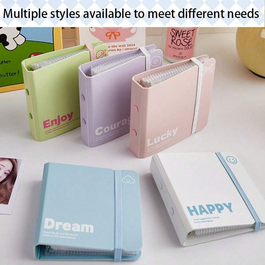Highly Attractive Fresh Style Foam Card Album, -Inspired Photo Album, Mini Loose-Leaf 3-Inch Card Storage Binder For Girls - D-Multicolor - View 1