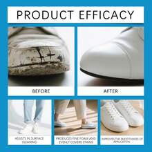 jakehoe Limpiador mágico para zapatos, espuma limpiadora para zapatillas blancas, elimina manchas y amarillamiento, previene oxidación, fórmula suave, fácil de usar, ligero y portátil - Azul - Ver 10