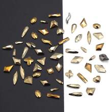 50pcs/Pack Irregular Flat Back Rhinestones, Nail Art, Hair Accessories, Earring Making DIY Rhinestone Decor - Irregular Rhinestones - View 11