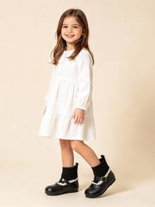 Baby Girls' Vintage Mary Jane Sock Boots, Lace Trim Buckle Knit Soft Sole, Fall Winter 2026 - Black - View 3