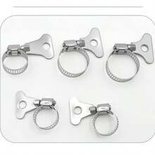 Set 10 buah Penjepit Selang Lipat Stainless Steel, Penjepit Selang Udara, Air, dan Bahan Bakar Bentuk T yang Kokoh - Berbagai gaya - View 9