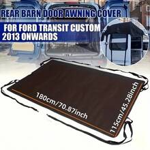 1pc 600D Oxford Fabric RV Sunshade, Foldable & Durable Barn Door Style Sunshade, Suitable For Ram Promaster, Peugeot Boxer, Iveco, T5 T6 Outdoor Camping Vehicles, Universal Rear Window Sunshade - Multicolor - View 4