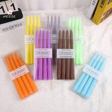 4pcs/Set 25cm/10in Long Taper Candles, Suitable For Candlelight Dinner, Birthday, Wedding Party, Can Be Given As Holiday Gift To Friends, Thanksgiving And Christmas Gift - one-size - View 1