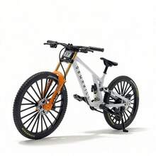 1:8 Scale Alloy Die-Cast Mountain Bike Mini Model, Full Suspension Version, Collectible Desktop Decor, Exclusive Gift For Bicycle Enthusiasts - Multicolor - View 11