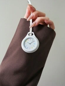 New Round Hanging Watch Creative Quartz Watch Fashion Versatile Backpack Bag Decoration Pendant Portable Small Clock - one-size - View 3