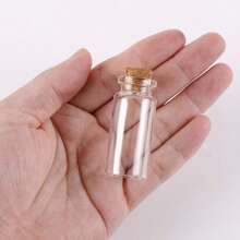 30pcs 25ml Mini Glass Bottles With Stoppers, Suitable For Wedding Favors, Handmade DIY Arts, Home Decor, Christmas, Birthday Party Gifts Decoration - Multicolor - View 3