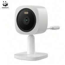 Microwear E5 Camera, WiFi, Bluetooth, Two-Way Audio, Night Vision, Motion Detection, 4MP, Smart Home Camera, Indoor/Outdoor. - White - View 1