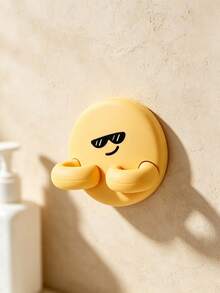 1pc Cute Wall Mount Toothbrush Holder, Punch-Free Self Adhesive Toothbrush Rack, Creative Cartoon Shape Bathroom Storage Hook, Waterproof Silicone Organizer, Keep Toothbrush Dry, Ideal For Bathroom Vanity Decor - Multicolor - View 13