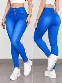 RC Romero Collection Women Jeans - Blue - View 2