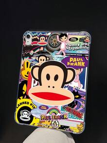 官方授權 Paul Frank 透明平板保護殼，大頭猴子兔子熊貓貓彩虹字母拼色拼接圖案，新款適用於 Air2 2014 (9.7 吋)、Air4 2020 (10.9 吋)、Pro 11 (M4) 2024 (11 吋)、11 2025 (11 吋)、7 2019 (10.2 吋)、8 2020 (10.2 吋)、10 平板電腦，可用作節日禮物、日常通勤，日常防摔高吸引力款式 - 彩色 - 查看 5