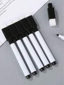 1/3/5/8/12pcs Portable Black Erasable Markers, Dust-Free Erasable Chalkboard Pens, Erasable Signing Pens, Suitable For Students Drawing And Writing, Applicable For Whiteboards, Calendars, Schools, Offices And Back To School Season. Halloween Gifts, Christmas Gifts. - Black - View 4
