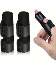 5 Finger Protectors - 3 For Middle, Ring, Index Fingers, 2 For Thumb And Pinky - Multicolor - View 3