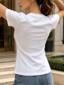 Women T-Shirts - White - View 2