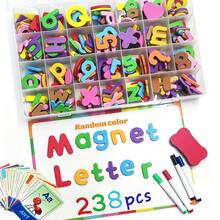 Creative PVC Letter Stickers, Vibrant Color Design, Suitable For Home And Office Decor. Perfect Savings Goal Family Organization Cute Refrigerator Magnets, Back To School Season Magnetic Letters Uppercase Lowercase Foam Letters ABC Refrigerator Clips Classroom Learning Spelling Kit, Random Colors - Multicolor - View 3