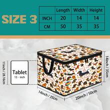 1pc Thick Non-Woven Fabric Fairy Tale Cartoon Multi-Pattern Collection Printed Double Handle Zipper Storage Box Large Capacity Multifunctional Home Storage Box Suitable For Bedroom Dorm Bathroom Can Be Used As Laundry Basket - Multi-color - View 16
