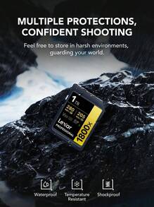 Lexar Professional 1800x SDXC UHS-II Memory Card 64GB 128GB 256GB 512GB 1TB 280MB/S Read Speed U3 High Performance Storage For 4K Video DSLR Camera - View 6