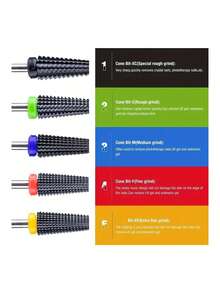 DeDryDS Professional Nail Drill Bit Set, Quickly Remove Gel Nails, Suitable For All Nail Types, Durable Nail File, Suitable For Home And Salon Use, Easy To Clean, Long-Lasting, Essential Accessory For Manicure And Pedicure - Multicolor - View 4