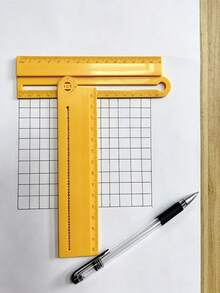 1pc Multi-Function Drawing Ruler, Can Replace Straight Ruler, Protractor And Compass, Can Draw Arcs And Parallel Lines, Can Measure Thickness And Font Size, Designer Art Drawing Tool, Back To School Supplies - Multiple Styles - View 4