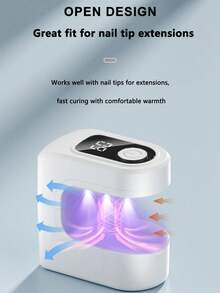 LIMEGIRL Lampu Kuku LED UV Mini Isi Ulang dengan Fungsi Pengatur Waktu Ganda (30s/60s) - Pengering Kutek Gel Portabel Nirkabel, Daya Tahan Baterai Lama, Kecepatan Pengeringan Cepat, Desain Ringkas, Cocok untuk Penggunaan di Rumah dan Salon Kuku - MultiWarna - View 3