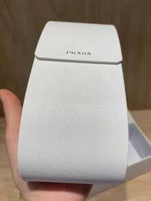 Prada Fashion Textured White Glasses Case, Luxury Storage Box, Travel Essential - White - View 11