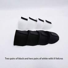 4 Pairs Unisex Reusable Shoulder Pads, Non-Slip Height-Increasing Invisible Breathable Sponge Shoulder Pads With Hook And Loop For Easy Installation, Suitable For Women's Lingerie, Dresses, Blazers, Jackets, Sweatshirts - Multicolor - View 9