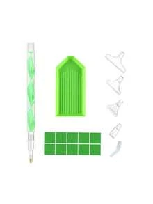 Diamond Painting Tools And Accessories Set, Includes Portable Storage Box, Ergonomic Diamond Pen, Square Wax And Sorting Tray, Adult Beginner Craft Kit, Available In Pink, Purple, Blue, Green - Sets - View 7