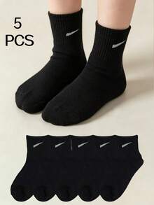 5 Pairs/10 Pairs/15 Pairs/20 Pairs Striped Diagonal Student Socks World Cup Sports Socks Sweat-Absorbent Breathable Versatile Casual Socks - Multicolor - View 25