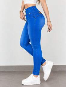 RC Romero Collection Women Jeans - Blue - View 1