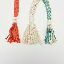 1pc Colorful Handmade Woven Tassel Curtain Tieback, Bohemian Style Curtain Buckle, Suitable For Home And Office Decor - A - View 9
