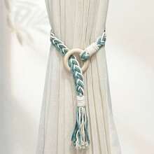 1pc Colorful Handmade Woven Tassel Curtain Tieback, Bohemian Style Curtain Buckle, Suitable For Home And Office Decor - A - View 12