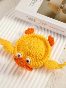 1pc Funny Novelty Lizard Hand Crochet Coaster & Storage Pad, Reptile Design Non-Slip Heat Insulation Reusable Cup Mat, Decorative Table Protector For Home Office Coffee Bar, Fall Holiday Decor, Perfect Gift For Christmas Thanksgiving & Animal Lovers - Multicolor - View 14
