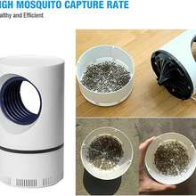 Lámpara Mata Mosquitos USB, Trampa Eléctrica para Mosquitos con Ventilador de Succión 360°, Mata Insectos Silencioso para Mosquitos, Moscas y Jejenes, para Recámara, Hogar, Oficina y Camping - C - Ver 7