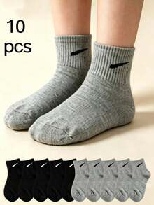 5 Pairs/10 Pairs/15 Pairs/20 Pairs Striped Diagonal Student Socks World Cup Sports Socks Sweat-Absorbent Breathable Versatile Casual Socks - Multicolor - View 28