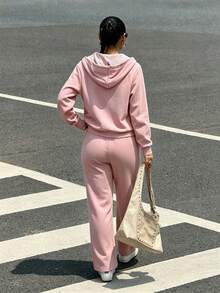 Women Two-Piece Outfits - Pink - View 3