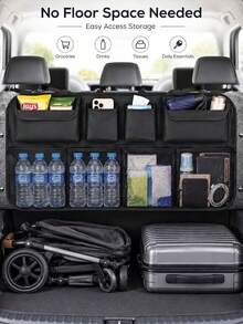 Car Trunk Organizer Bag | Universal, Large Capacity, Multi-Functional Storage,Car Organization And Accessories,Car Accessories Women,Travel Essentials,Camping - Multicolor - View 2