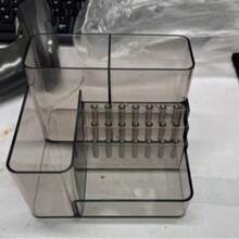 1pc Nail Drill & Bit Holder, 28-Slot Transparent Plastic Base, Suitable For Desktop Storage, Skincare Products Storage, Small Tools Storage, Professional Nail Tool Organizer Box (ABS Material) - Multicolor - View 11