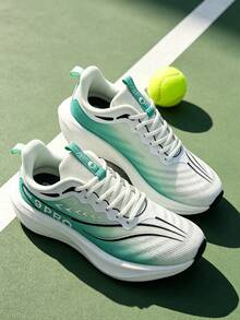 Men's Running Shoes Breathable Comfortable Athletic Shoes - Green - View 4