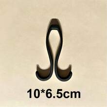 1pc Double-Sided Shower Door Hook, Hanging Bathroom Organizer Rack, Closet Organizer, Wardrobe Storage Hook, Home Decor Hook, Suitable For Towels, Bath Sponges, Underwear, Bath Brushes And Other Items - Multicolor - View 2