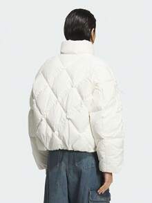 Adidas Originals Women's BOW COM DOWN Thick Down Jacket - Short KC2611 - White - View 4