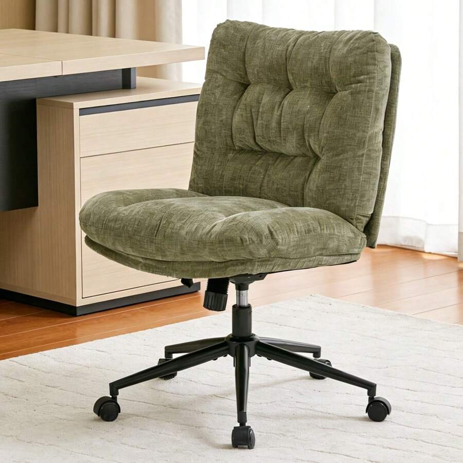 Office Chair - Chenille Green - View 1