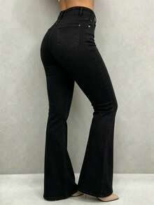 Women Jeans - Black - View 2