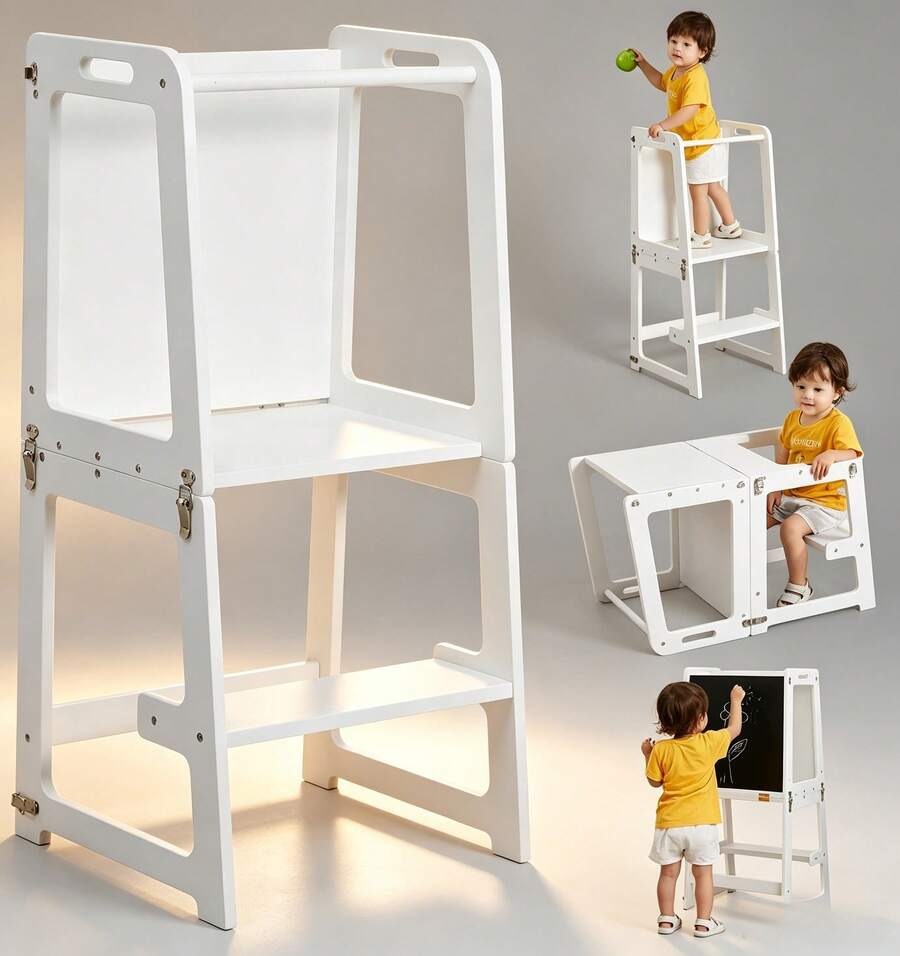 Kids Step Stools - White - View 1