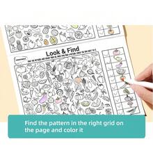 32-Page Treasure Hunt Coloring Activity Book, Hidden Picture Puzzle Training Focus And Observation Skills, Fine Motor And Writing Practice, Christmas And Easter Gift - Multicolor - View 5