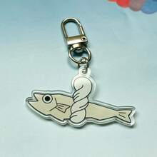 1pc/2pcs Set Cute Cartoon Fish Acrylic Keychain, Funny Bow & Twisted Fish Bag Charm, Backpack Pendant Key Ring Gift - Fish - View 6