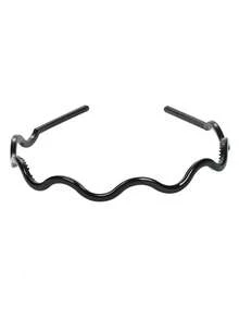 2pcs Resin Wavy Thin Headbands, Minimalist Versatile Face Wash Makeup Hairband, Daily Outing Hair Hoop - Multicolor - View 5